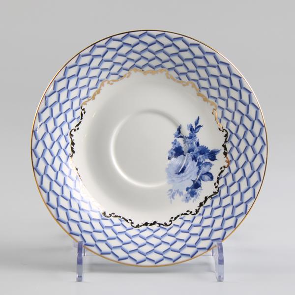 Blue And White 180CC Paragon Fine Bone China Tea Set
