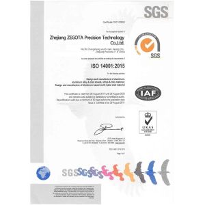 ZEGOTA Precision Technology Co.,LTD Certifications