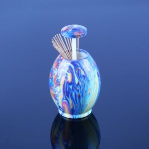 Cheap Modern ABS Egg Plastic Toothpick Holder 10cm Height for sale