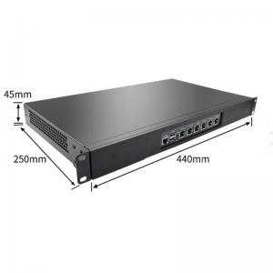 Cheap 1U Rackmount Firewall PC Quad Cores N5105 6 I225 2500M NIC Soft Router Support PFsense for sale