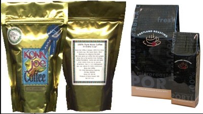 Matte Finish Tea Bags Packaging , Zipper Coffee Packaging Bag Stand Up