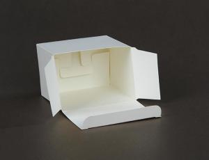 Cheap Simple Square White Candy Boxes Small Size  Lightweight White Cookie Boxes for sale