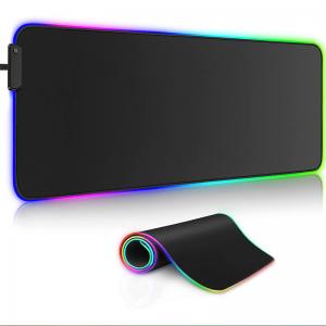 Cheap Waterproof Large RGB Gaming Mouse Pads Anti Slip Rubber Base Glowing Led Extended Mouse Pad for sale