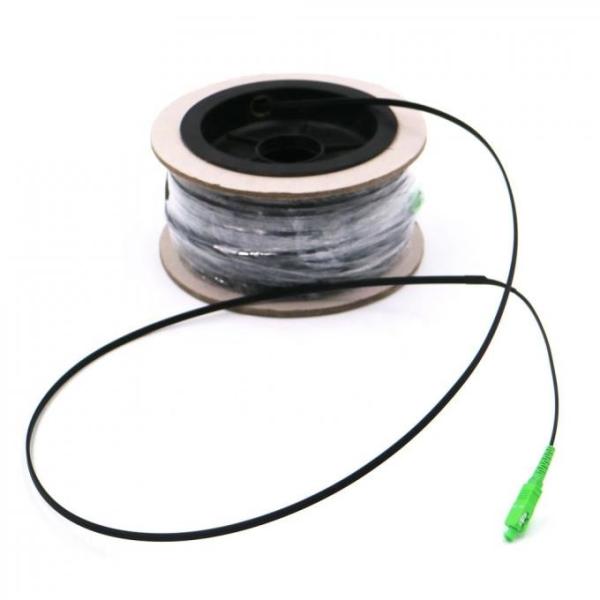 Black SX SC APC 110M FTTH LSZH Fiber Optic Pigtail