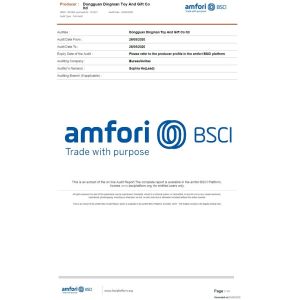 Dongguan Dingman Toys & Gifts Co., Ltd. Certifications