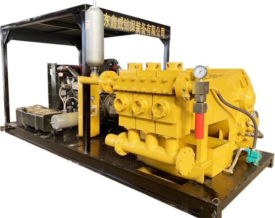 Diesel Engine HDD Mud Triplex Reciprocating Pump 1500hp Horizontal