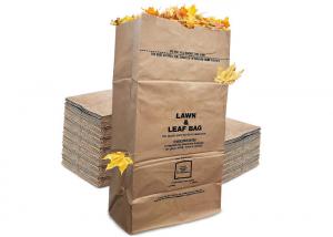 Cheap Heavy Duty Paper Lawn And Refuse Multiwall Kraft Lawn Paper Bags 25 Kg for sale