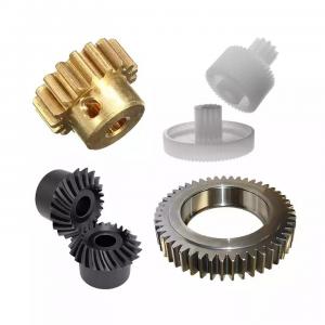 Cheap Precision CNC Turning Parts Stainless Steel Copper Brass Plastic Bevel Pinion Spur Gear for sale