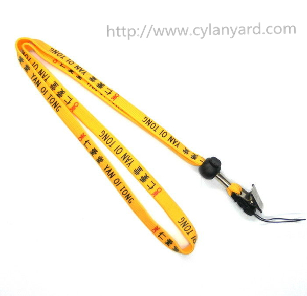 Custom wholesale tubular polyester lanyard with ABS detachable buckle, RoHS CE compliant,