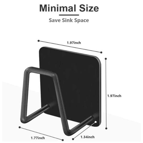 Strong Adhesive Small Kitchen Sink Sponge Holder Hooks