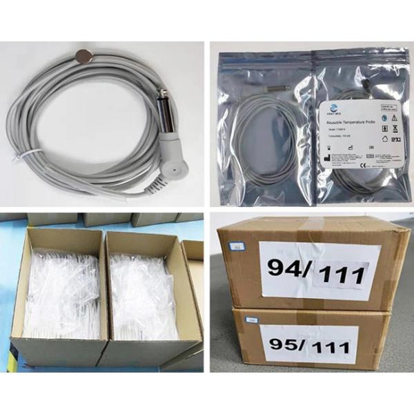 10K Resistor Surface Temperature Probe , Single Plug Accurate Temperature Sensor