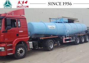 China 40 Tons Sulfuric Acid Tanker Truck , Chemical Road Tankers With Airbag Suspension on sale