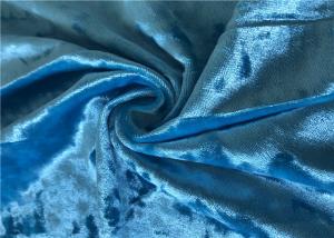 China 250gsm KS Polyester Spandex Velvet Fabric Crushed Ice Dress For Clothing on sale