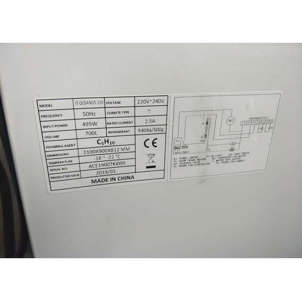 900 Litre Sliding Door Supermarket Chest Freezer Static Cooling