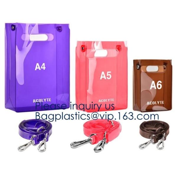 Custom Clear Transparent Holographic Iridescent Ladies Vinyl Tpu Shopper Women Shopping Tote Bag Garment Bags,Storange