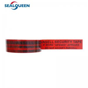 Cheap Custom Tamper Evident Anti Theft Tape Void Open Seal Tape For Courier Bag & Box for sale