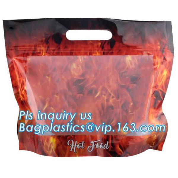 High Quality Rotisserie Chicken Plastic packaging bag Grilled Chicken Bag microwave grilled hot chicken bag Stand Up Roa