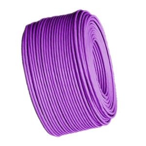Cheap Purple LSZH Jacket Network Cable 1000FT 24AWG 100MHz CAT5E SFTP for sale