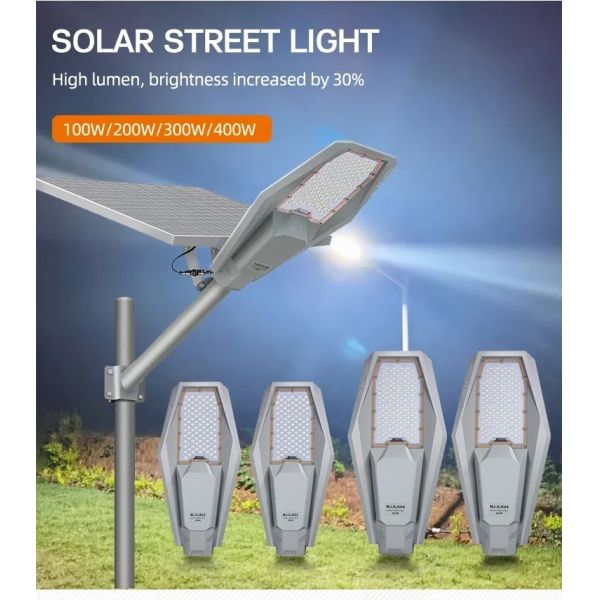 100W 200W 300W 400W IP65 Solar Street Lighting System For Modern Infrastructure