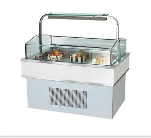 Cheap Sandwich Refrigerated Cake Display Case Square Shape Glass Cake Cabinet for sale