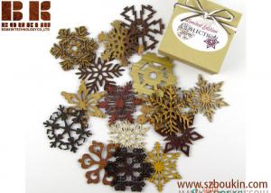 Cheap 2018 Limited Edition Collection  Exotic Woods  Laser-Cut Wooden Holiday Snowflake Ornaments 3 Inch for sale