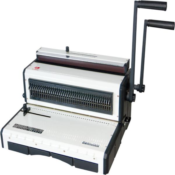 A5 Paper Wire Spiral Binding Machine , 120 Sheets Small Spiral Binding Machine