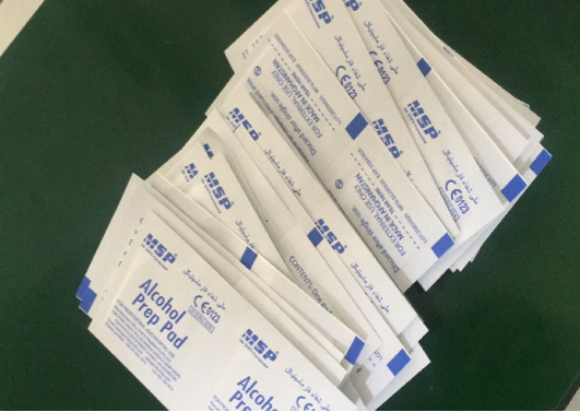 Fully Automatic Pad Making Packing Machine 380v Alcohol Sanitary Paper