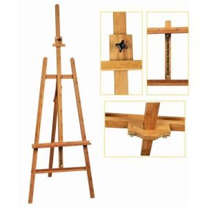 China Bamboo Adjustable Artist Painting Easel Tripod Stand For Painting OEM Avaliable on sale