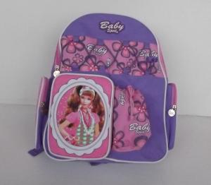 China Pretty Cartoon Character Backpacks , Personalized Kids Backpacks Purple on sale