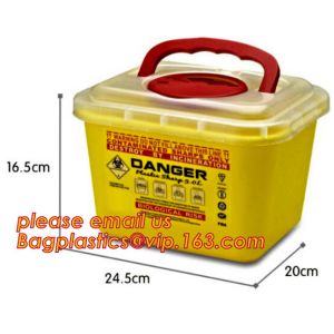 Cheap Medical disposable sharp container,Wholesale disposal plastic medical sharp container,8L medical sharp safe container for sale