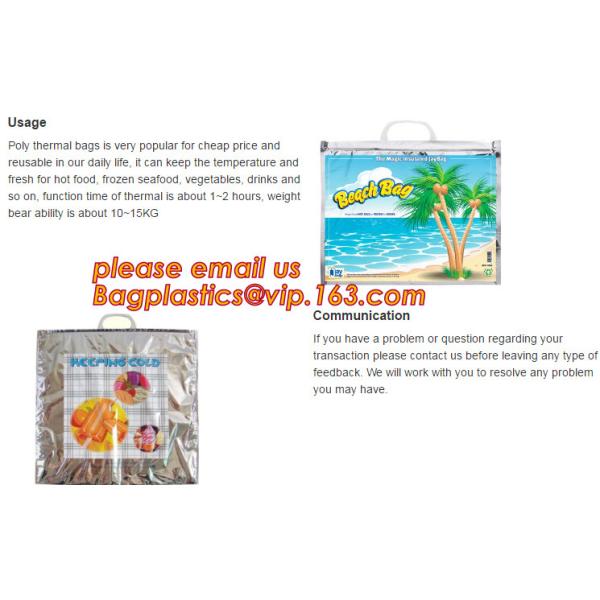 thermal large ice cooler bag/insulated aluminium foil 600D polyester lunch picnic cooler bags,picnic lunch aluminum insu