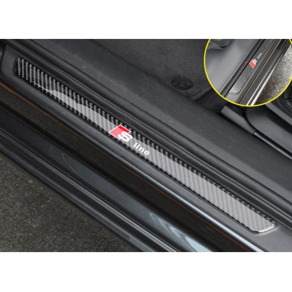 Audi A6L Interior Modified Carbon Fiber Decorative Stickers UV Glossy