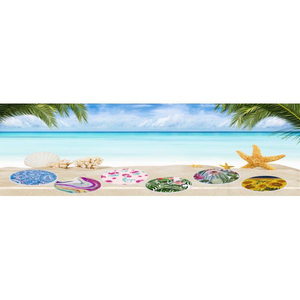 Outdoor Sunflower Beach Blanket, Beach Towel, Beach Cover Tapetry, Roundie Beach Throw Blanket, Ultra Soft, Absorbent