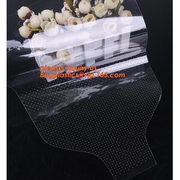 Mircoperforated flower bags, sleeves,single rose opp plastic biodegradable flower wrapping sleeve,Cellophane bag flower