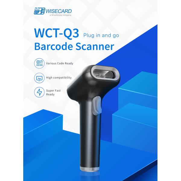 FULL ASCII Barcode Scanner Machine ISSN 1D 2D 20mil QR Bluetooth