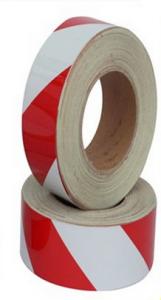 China Double Color Red And White Reflective Tape Strong Adhesive on sale