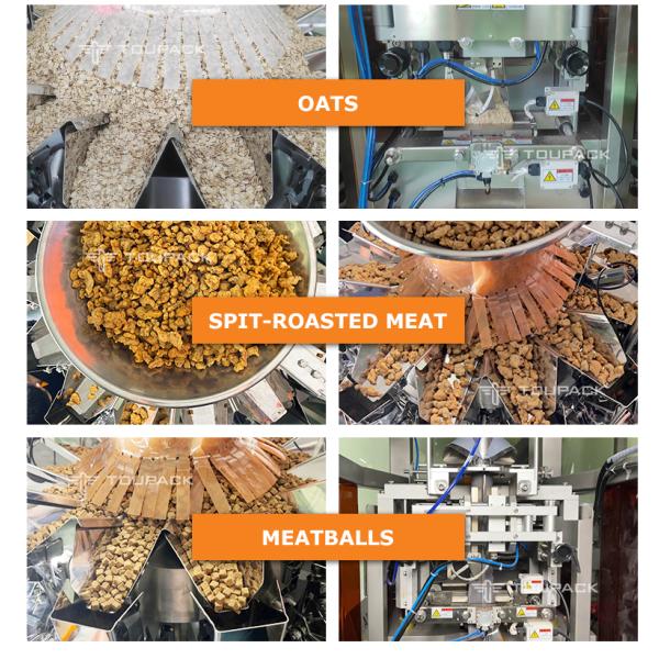 Multi Head Weighing Potato Chips Packaging Machine Nitrogen Peanut Nut Popcorn Sachet Packaging Machine