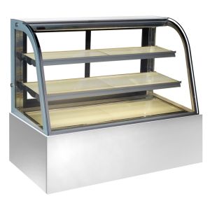 Cheap 510L Commercial Display Fridges , 1500mm Two Layers Commercial Refrigerator For Cakes for sale