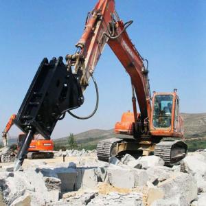 China Steel Q345B Hydraulic Breaker For 13 Ton Excavator Jack Hammer 150-170 KG/CM2 on sale