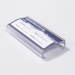 China Plastic Supermarket Data Strip , Perforted Shelf Price Label Holder PVC Material on sale