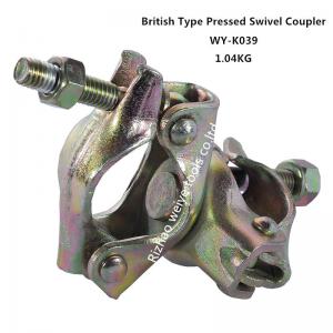 China Steel double coupler scaffold swivel / right angle coupler 48.3 X 48.3mm on sale