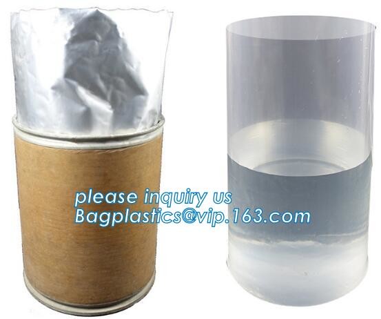 IBC foil Liner for bulk juice wine, Liquid packaging boxes storage carton ibc alunimium bag, Round Bottom Flexible Drum