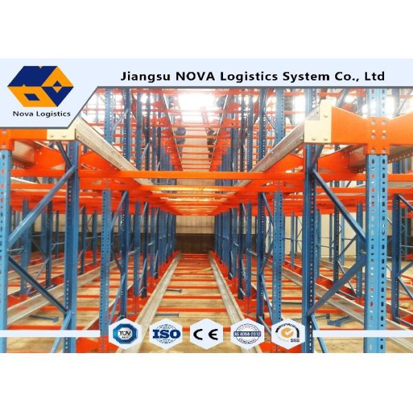 Drive In Shuttle Pallet Racking System Semi Automatic With Battery Operated Motor