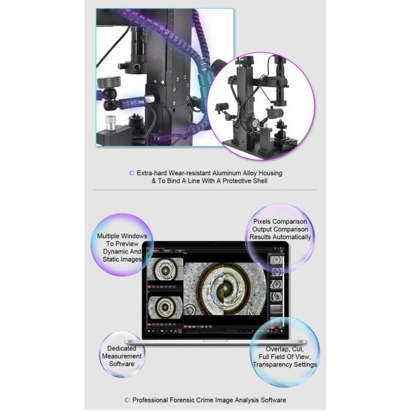 LED OPTO-EDU A18.4902 Digital Comparison Microscope 3840 X 2160 Maximum Resolution