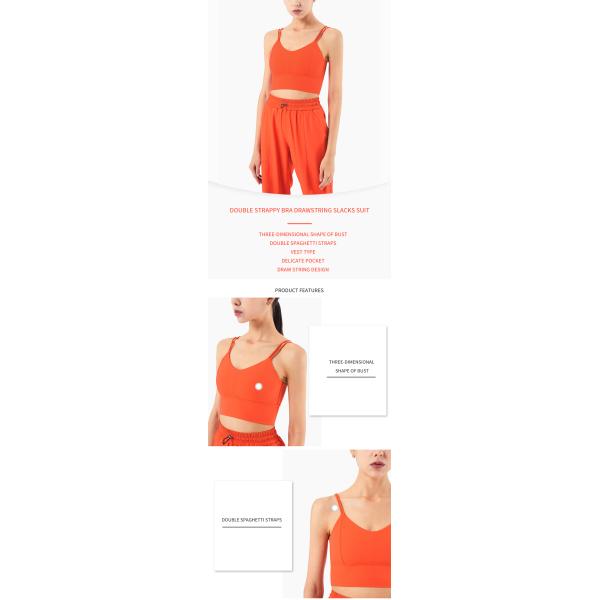 250gsm Womens Loungewear Set 2 Pieces Outfit Elastic Power Yoga Set