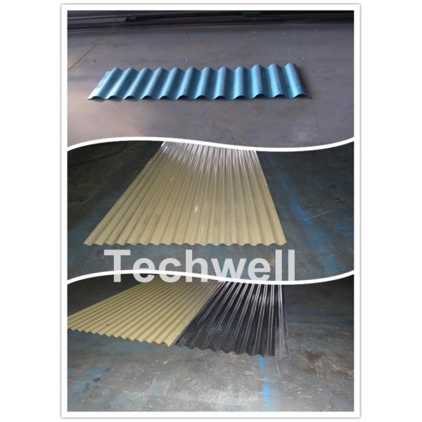 G550 Material 0.18mm Glazed Tile Roll Forming Machine , Roof Tile Roll Former