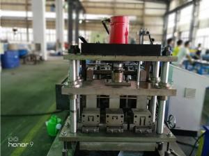 China 3 Rows Guide Rail Solar Roll Forming Machine for solar stands continues punching on sale
