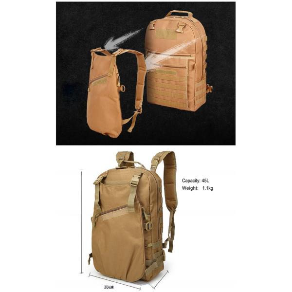 Multi-Function Interior Zipper Pocket Backpack For Outdoor Activities And Training