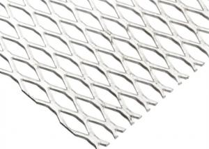 China 10 * 20mm Diamond Hole Expanded Wire Mesh PVC Coated For Ceiling Decorative on sale