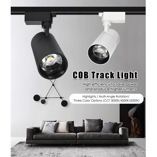 Surface Mounted Adjustable Angle Cob Led Track Light High CRI